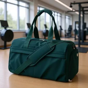 Private Label Cute Gym Bag Travel Bag Women Mustard Yellow Lightweight Soft Handle Yoga Pilates