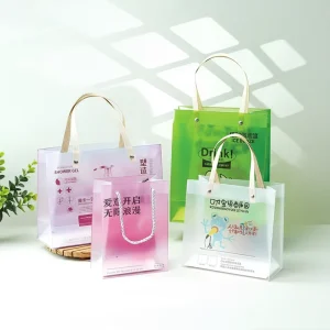 Private Logo Cosmetic Bag Transparent Plastic Waterproof Packaging Bag Makeup Lashes Handbag
