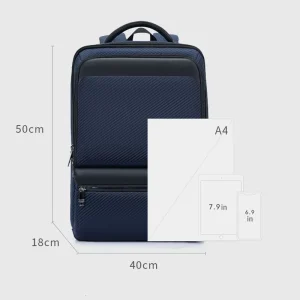 Professional Business Laptop Backpack 36L Waterproof PU Computer Bag Large Capacity Anti Theft with Independent Compartment