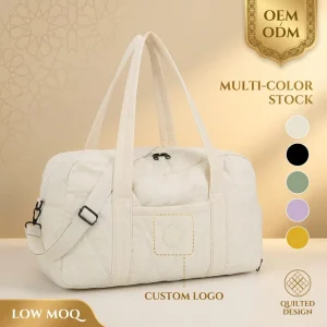 Professional Mommy Maternity Hospital Bag Luggage Bag with Shoe Compartment Quilted Nylon Travel Bag Duffel Bag