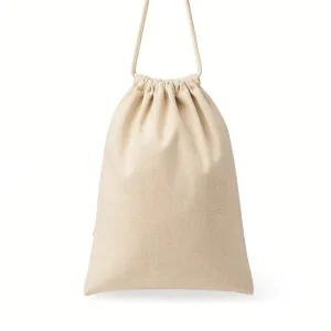 Pure Cotton Drawstring Bag Natural Ecofriendly Reusable Washable Non Toxic Formaldehyde Free Skin Storage Pouch
