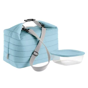 Quilted Shoulder Strap Insulated Lunch Box Small Portable Cooler Bags for Adults Kids Reusable Thermal Snack Bag Lunches