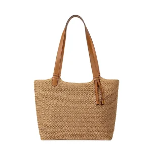 RTS Large Capacity Straw Woven Bag Women’s Versatile Tote Bag Beach Woven Shoulder Bag