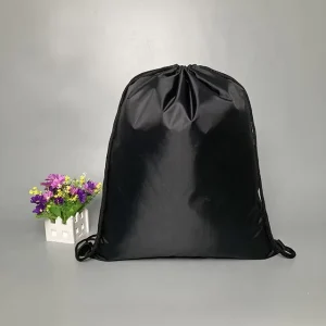 Recycle Nylon String Haversack Bag Polyester Drawstring Bag Linen Shoes OEM Drawstring Dust Bags