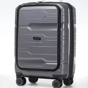 Retro PP Travel Luggage Custom Logo Lightweight Carry-on Suitcase Spinner Fashionable Trolley Traveling Bag Carton