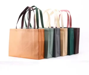 Reusable Shopping Bags Eco Friendly Woven Tote Bags Custom Printed Large Non Woven Garment Bag with Logo