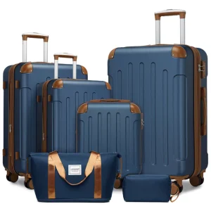 Scratch Proof Hard Shell Suitcase with TSA Lock Soft Handle Luggage Set Light Weight Travel Bag for Outdoor Trip