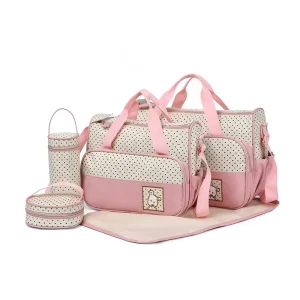 Set Waterproof Baby Bag Diaper Mummy Travel Maternity Nappy Baby Diaper Bag Set
