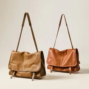 Sheepskin Messenger Series Large-Capacity Retro Casual Single-Shoulder Crossbody Bag for Women