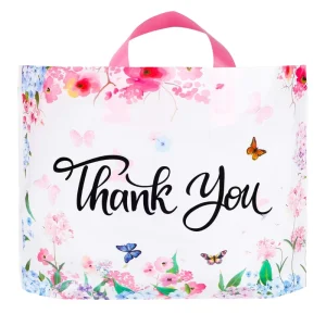 Shopping Bag with Printing Plastic Shopping Bags with Thank You Printing