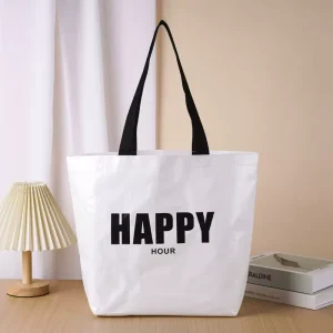 Shopping Bag with Simple Design Laminated PP Woven Bag Durable Waterproof and Environmentally Friendly Shopping Bag