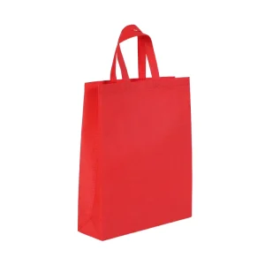 Shopping Bags for Groceries Non Woven Fabric Tote Bags Multicolored Grocery Bags with Handles for Shopping Birthday Party