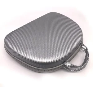 Silver Waterproof Custom EVA Shockproof Dustproof Portable Travel Makeup Case Cosmetic Bag Customizable Logo