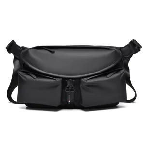 Simple Breathable Multi Pocket Large Capacity Crossbody Chest Shoulder Bag Business Travel Daily Use Men’s