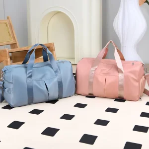 Simple Foldable Dry and Wet Large Capacity Waterproof Shoe Compartment Lightweight Training Sport Leisure Fitness Duffel Gym Bag