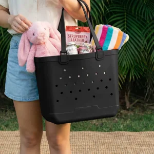 Simple Modern Beach Bag Rubber Tote Waterproof Large Tote Bag for Beach Pool Boat Groceries Sports Getaway Bag