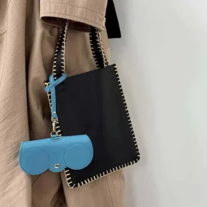 Simplicity Handmade Genuine Leather Fashion Women’s Handbag Shoulder Tote Bag Two Straps Water Resistant Sunglasses Storage Box