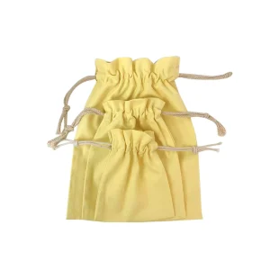 Small Cotton Drawstring Pouch for Jewelry Personalized Cotton Drawstring Gift Bag