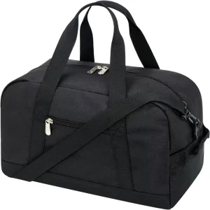 Small Gym Bag 14 Inch Lightweight Polyester Carry on Mini Duffel Bag for Travel Sport Black