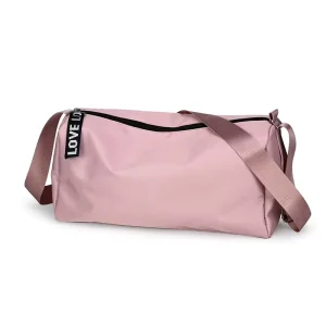 Small Nylon Pink Sports Waterproof Travel Bag Custom Logo Design Recyclable Men and Women Duffel Gym Bags for Travel