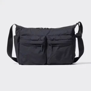 Small Nylon Waterproof Pouch Teens Sling Shoulder Bag Fashion Men Outdoor Travel Black Crossbody Messenger