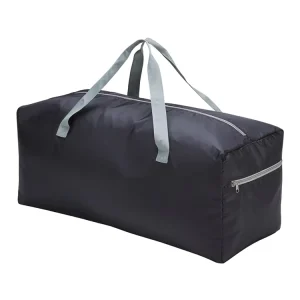 Smooth Metal Zipper Lightweight Water Resistant Duffel Folding Travel Bag with Handles