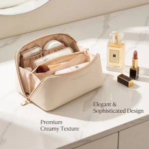 Soft Fabric High Quality Cosmetic Travel Makeup Bag Large Capacity Portable Storage Bag in Stock