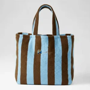 Soft Terry Cloth Beach Tote Bag Quick Dry Waterproof Large Capacity for Summer Vacation