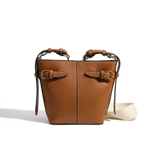 Spanish Cross-Border Women’s Autumn New High-End Retro Buckle-Decorated Small Shoulder/Crossbody Bag