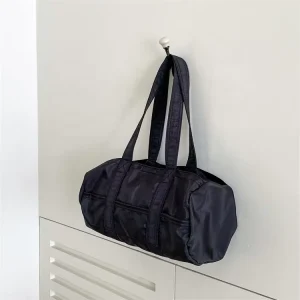 Sports Gym Bag Fitness Training Yoga Bags Nylon Tote Travel Handbag Large Black Custom Unisex Shoulder