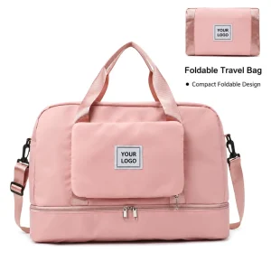 Sports Gym Bag Foldable Portable Travel Duffel Large Capacity Custom Logo Promotional Gift Fitness Bags