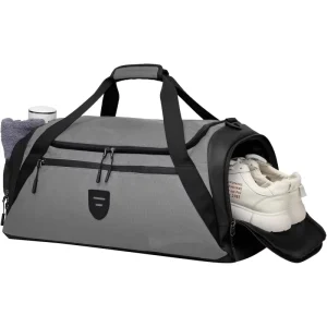 Sports Gym Bag with Wet and Dry Separation Suitable for Men and Women Outdoor Camping Travel Yoga with Polyester Lining