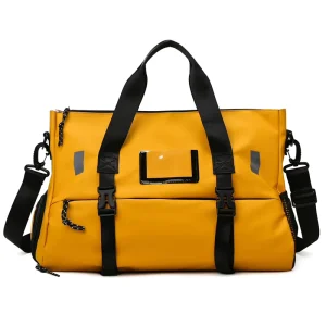 Sports Gym Bags Waterproof Weekend Duffel Handbags Men Single Shoulder Bags Travel Luggage Bag with Shoes Compartment