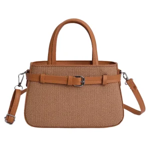 Spring Pu Bag Middle Capacity Crossbody Handbag with Zipper and Simple Style