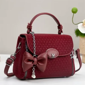 Spring Women’s PU Handbag with Single Strap and Zip Closure