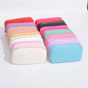Stock UAS Free Shipping 10 Color S M L XL Nylon Pouch Makeup Bag Organizer Toiletry Bag Travel Pouch Nylon Cosmetic Bag