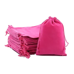 Stocking Velvet Drawstring Bag 7X9 Cm Velvet Bags Custom Drawstring Pouch Supplier