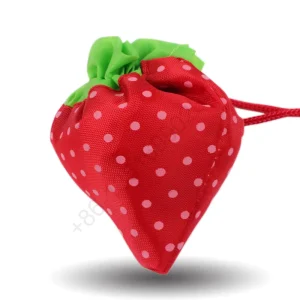Strawberry Shape Drawstring Bag