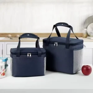 Student Lunch Bag Thickened Oxford Material Large Modern Simple Insulated Portable Fresh-Keeping Heat Preservation Lunch