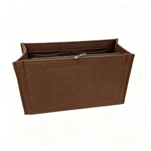 Stylish Felt Makeup Storage Purse For Skincare And Cosmetics