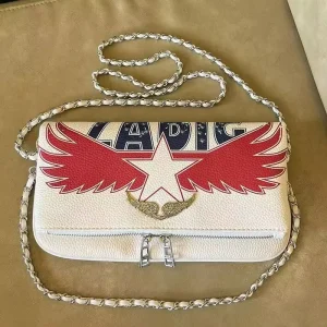 Stylish Rhinestone Wing Chain Women’s Crossbody Bag