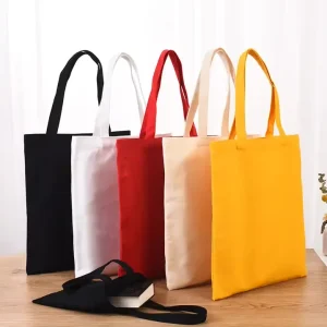 Sublimation Shopping ToteBag Supplier White Beige Blank Cotton Canvas Tote Bag With Sublimation Printing Logo