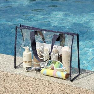 Summer Beach Bag Large Capacity Women Handbag Plastic Waterproof Clear Bag PVC Tote Bags