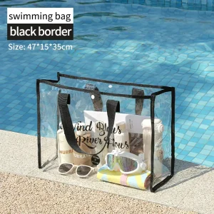 Summer Beach Bag Large Capacity Women Handbag Plastic Waterproof clear Bag PVC Tote Bags