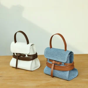 Summer Hot Selling Denim Handbags Luxury Design Young Lady Hand Held Crossbody Shoulder Bag Guangzhou Women Bag Custom