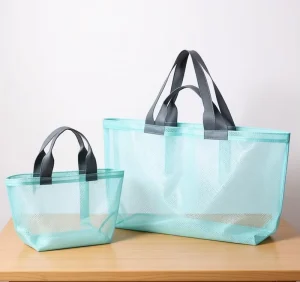 Summer Mesh Beach Bag Seaside Holiday Beach Handbag Large Capacity Shopping Bag