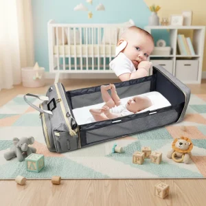 Summer New Baby Bag Large Capacity Diaper Bag Multi Functional Mummy Bag for Dads Nannies Essential Baby Items Polyester