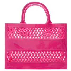 Summer New Candy Color Jelly PVC Waterproof Beach Bag Large Capacity Hollow Open All Seasons