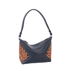 Summer Women’s Genuine Leather Anti-Theft Handmade Flower Pattern Shoulder Bag