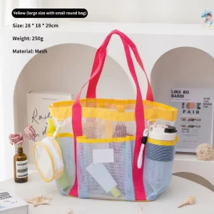 Swimming Beach Bag Wet Dry Separation Waterproof Open Nightlight Large Capacity Practical for Fitness Storage Summer Mesh Design
